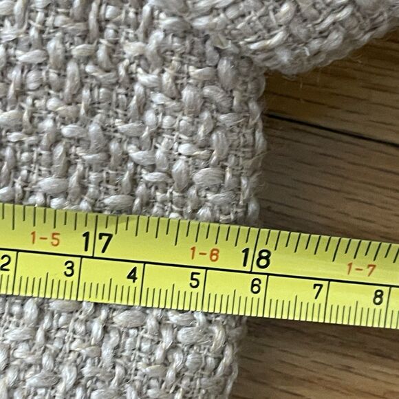 ABERCROMBIE & FITCH Cropped Tweed Blazer Small Beige Brown NEW Preppy Casual - Picture 8 of 9